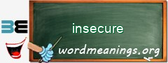 WordMeaning blackboard for insecure